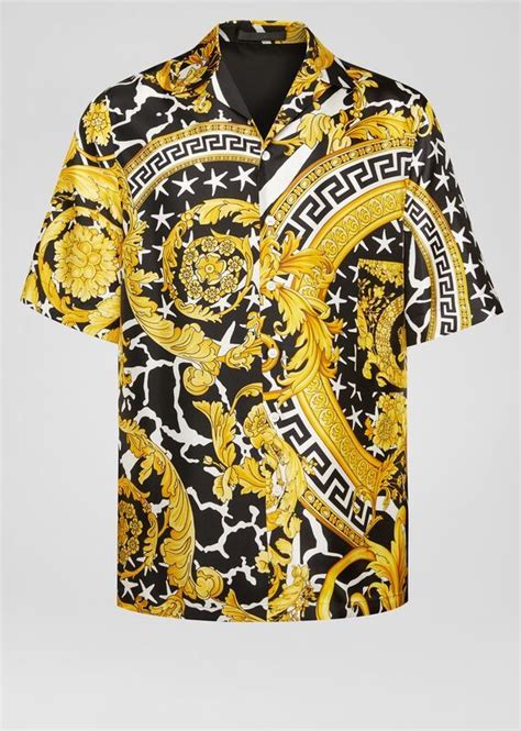 mens versace short sleeve shirt